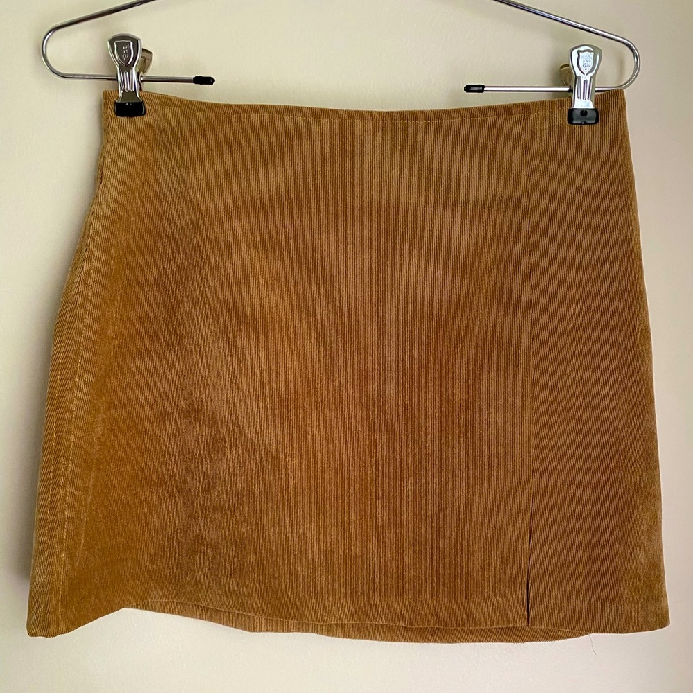 Corduroy mini skirt